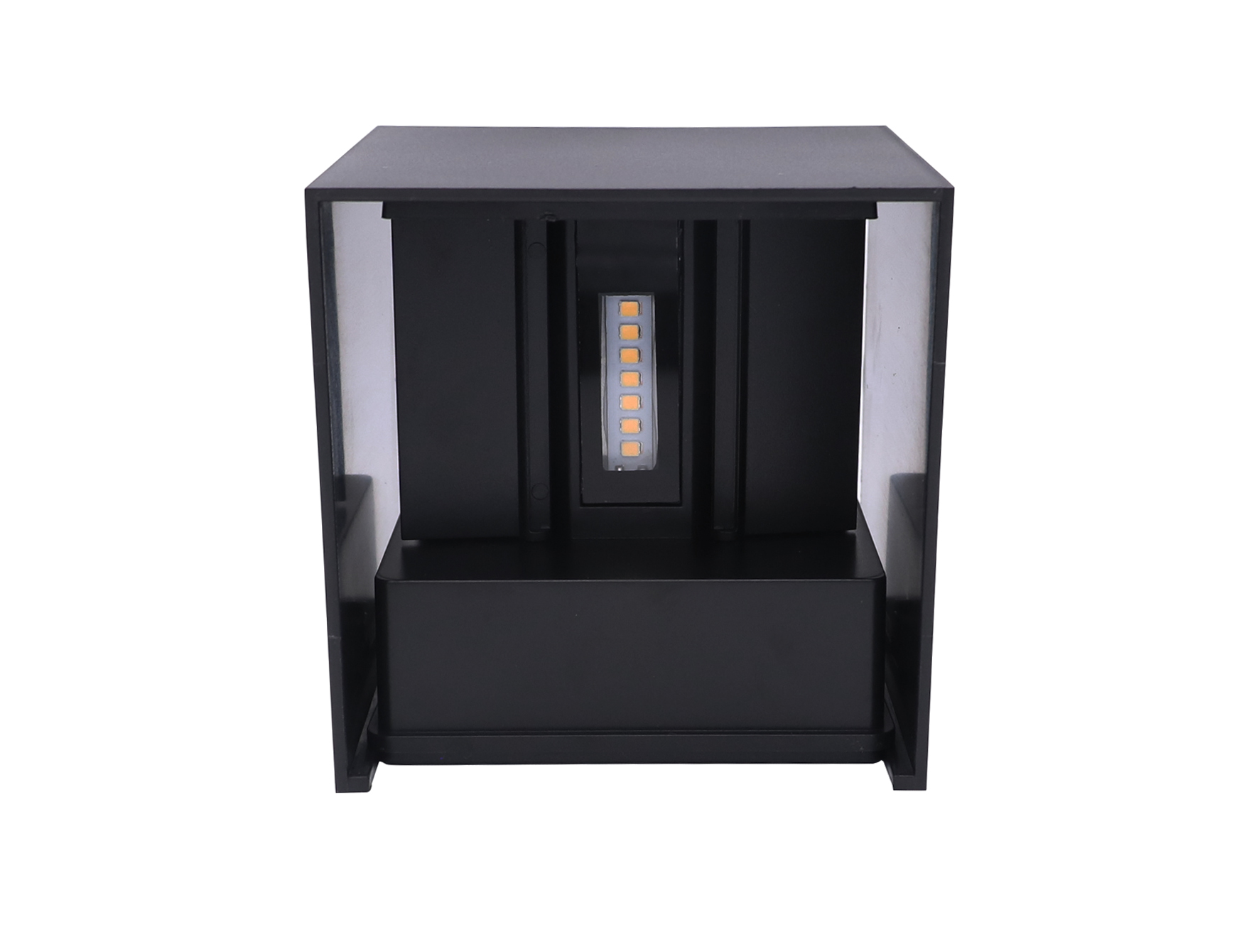 Wandlamp LED 2x3W 3000K IP65 zwart CUBE LITE