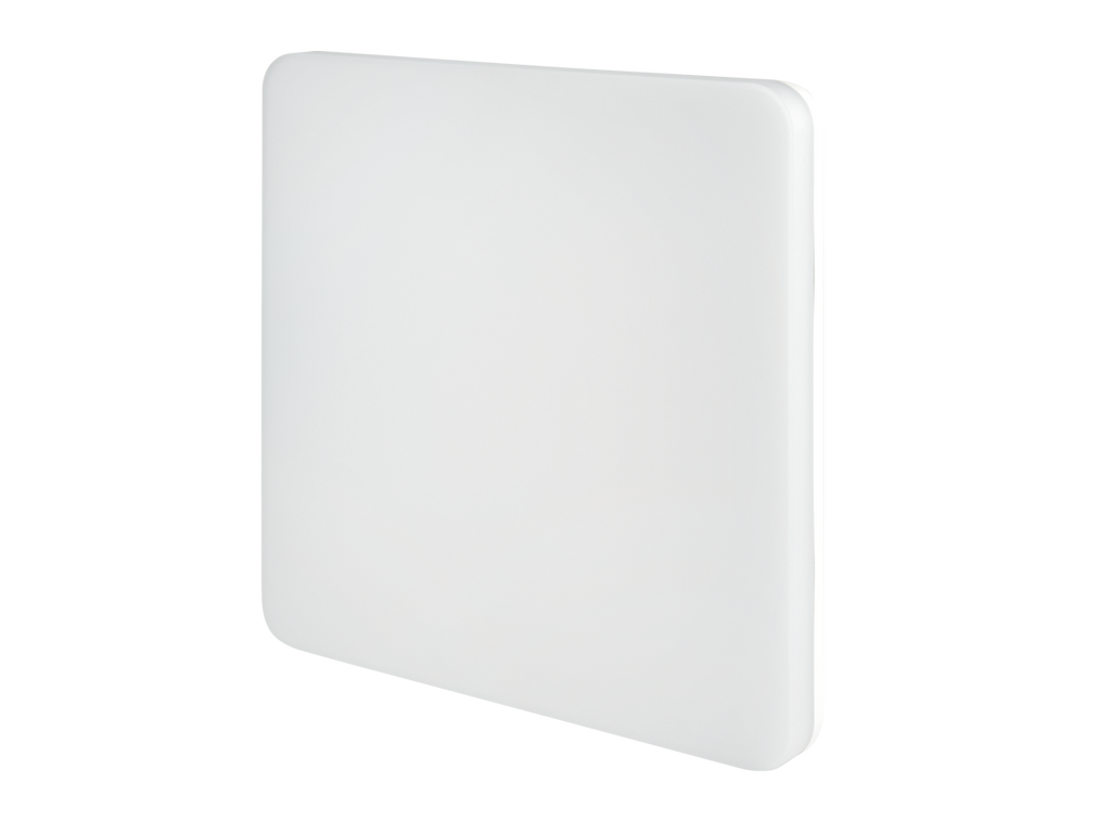 Plafonlamp ACTON 3000K 18W 1900lm vierkant IP54 wit PRIME bewegingssensor