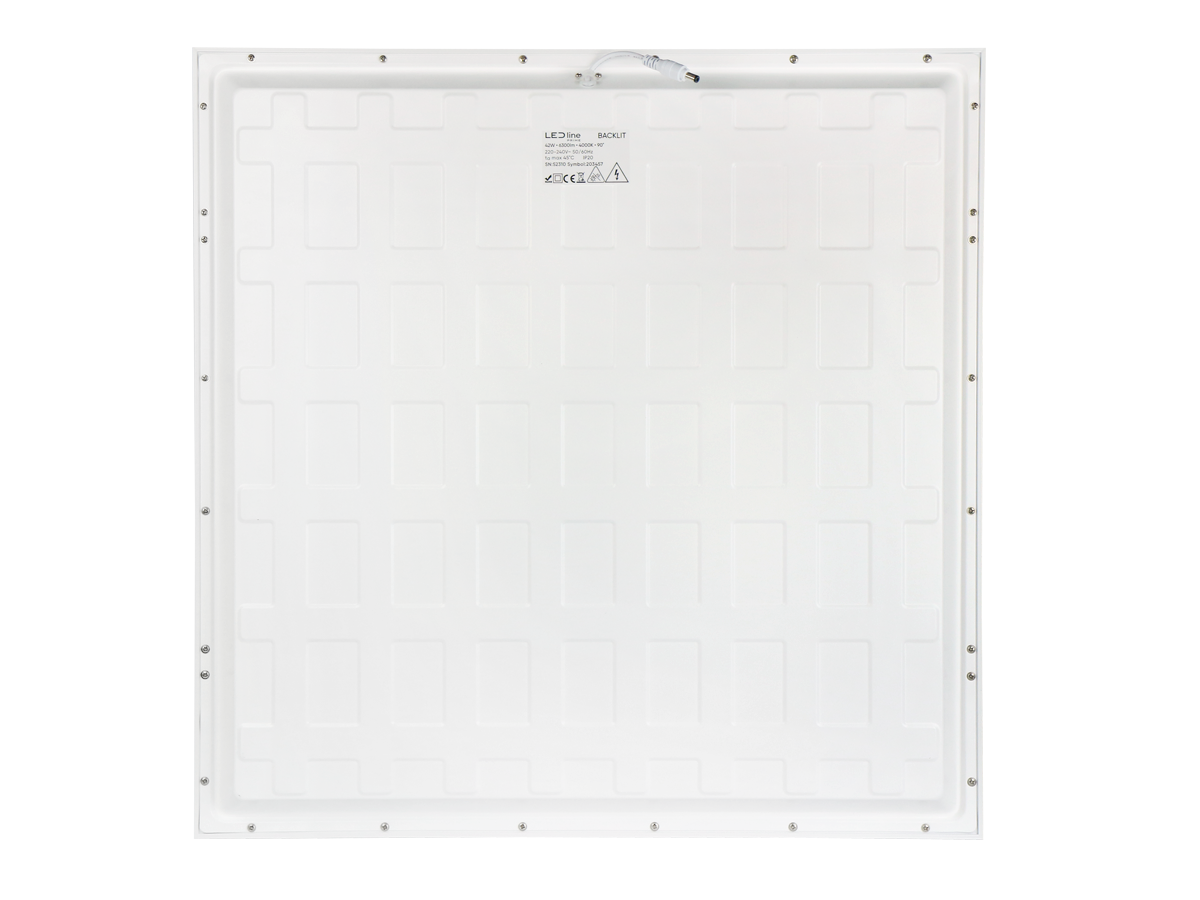 Backlit Paneel 4000K 42W 6300lm IP20 60x60cm wit UGR<19 PRIME