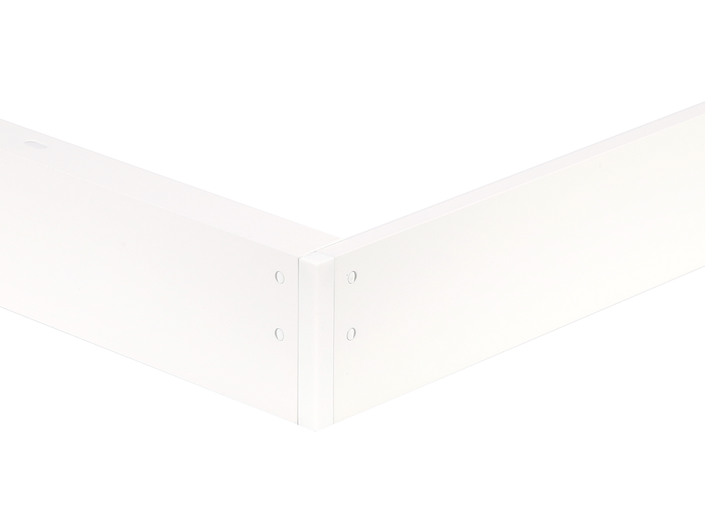 Montagerand voor panelen 30x120 H62mm wit opvouwbaar LITE