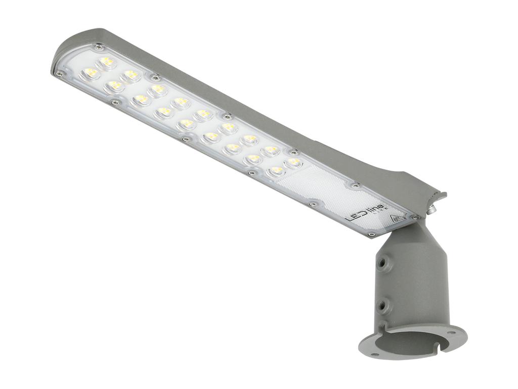 Wegverlichting Armatuur FLAMINGO 4000K 50W 5000lm IP65 grijs LITE schemeringssensor