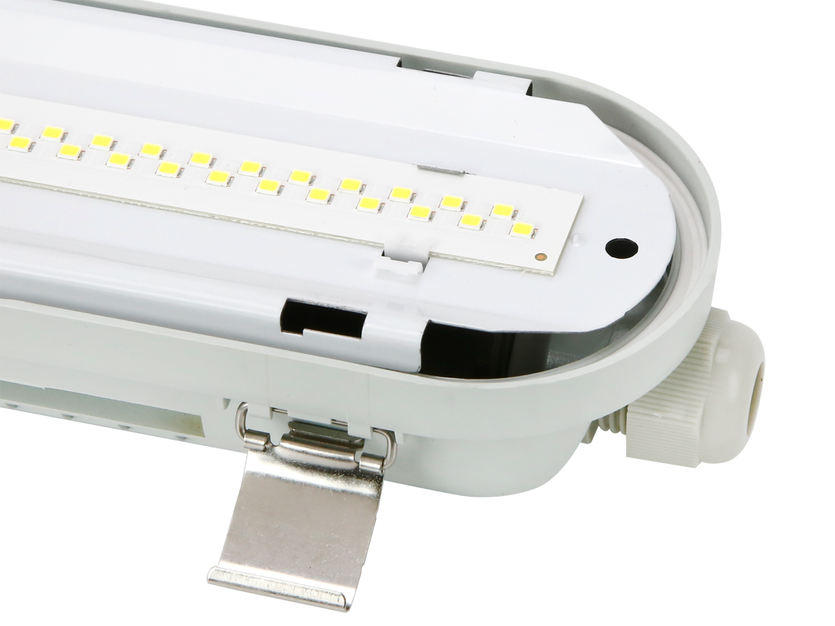 Hermetische armatuur RANGER 3CCT (3/4/5K) 25-55W 8250lm IP66 150cm grijs PRIME bewegingssensor MV