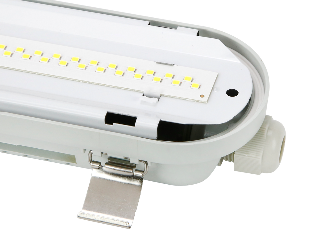 Hermetische armatuur RANGER 3CCT 3K/4K/5K 25-55W 8250lm IP66 150cm grijs PRIME bewegingssensor MV noodmodule LAW 3h AT