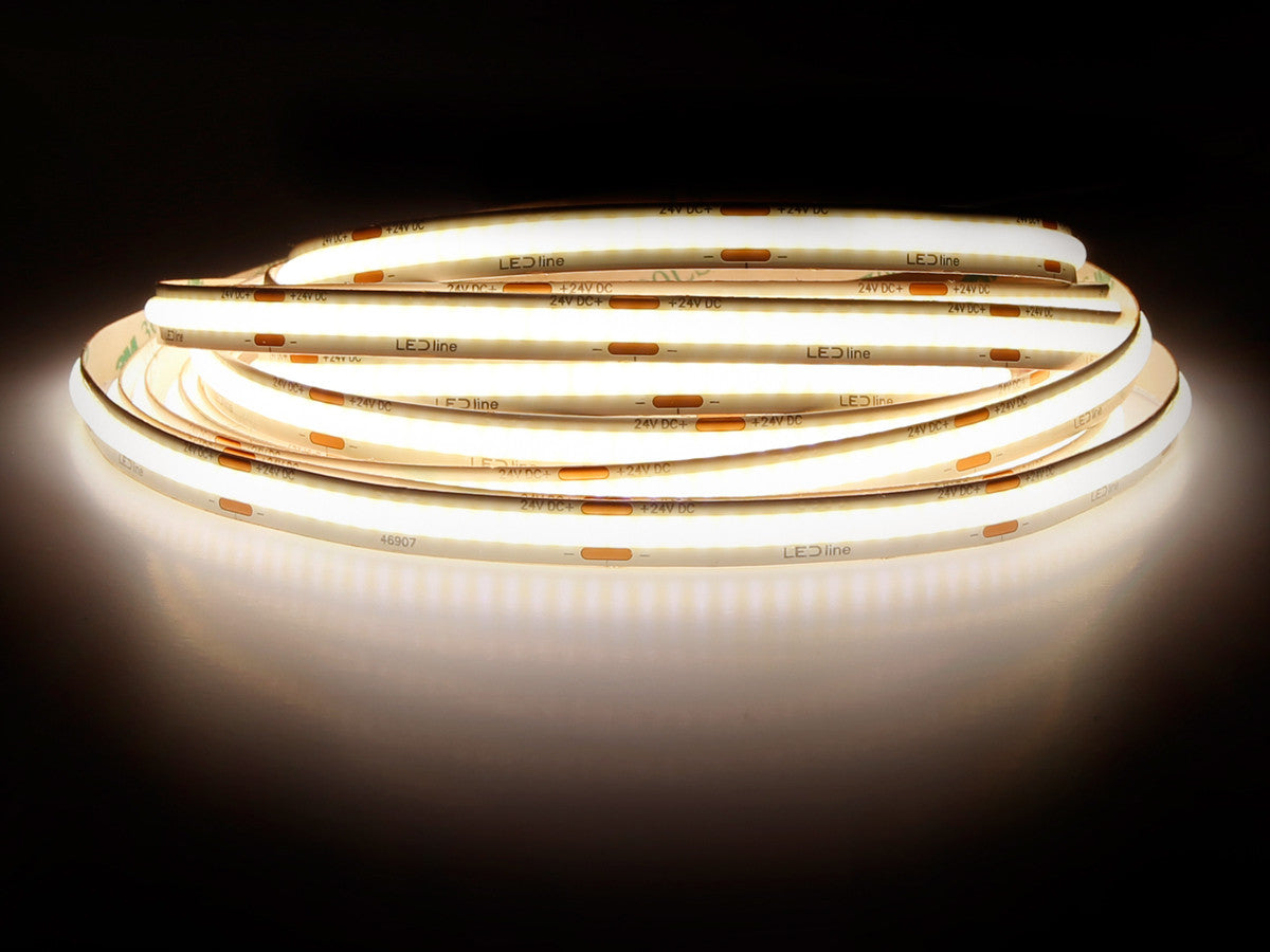 LED tape 320 COB 24V 3000K 8W IP20 8mm 30m 800lm/m PRIME