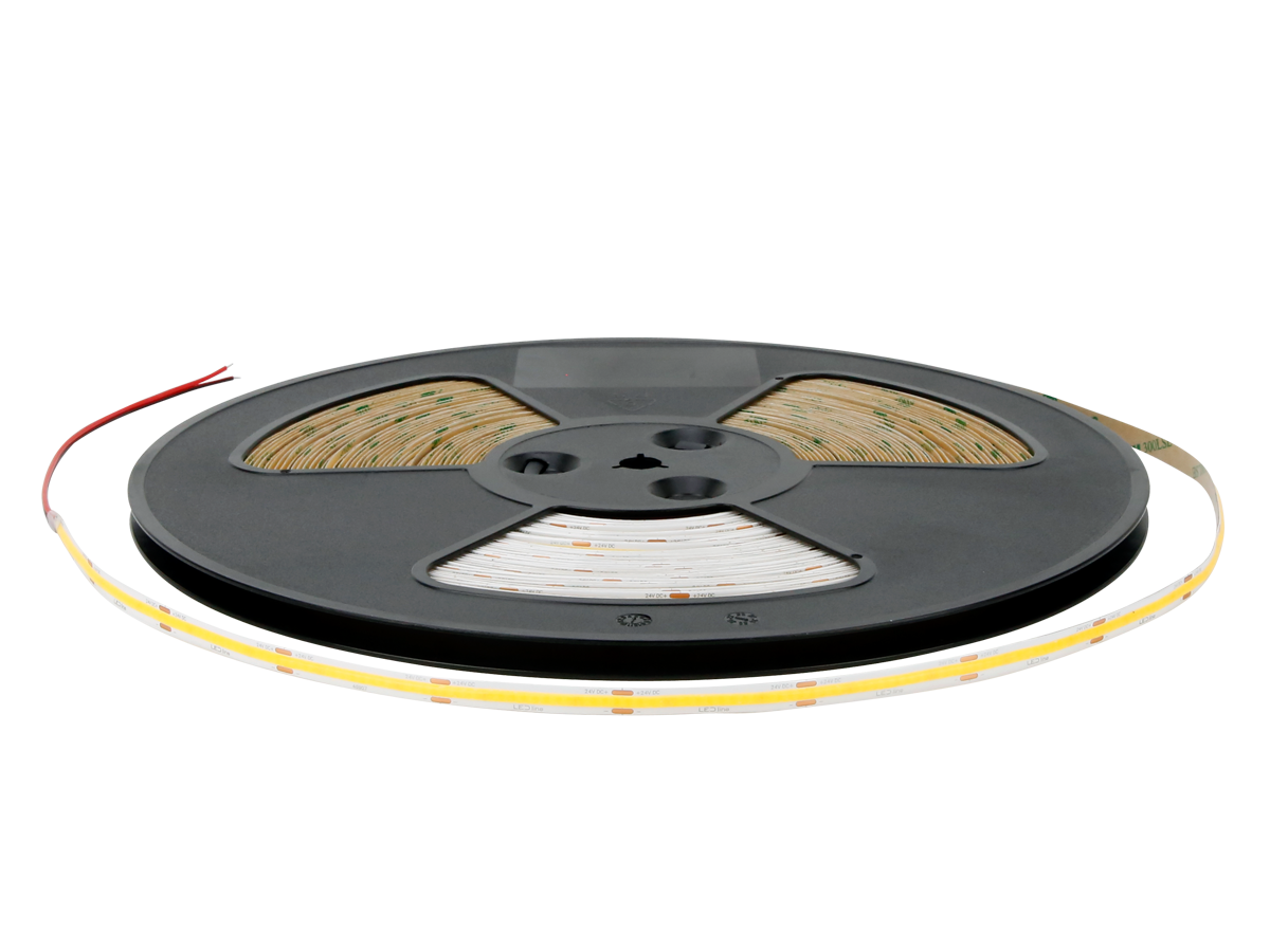 LED tape 320 COB 24V 3000K 8W IP20 8mm 30m 800lm/m PRIME
