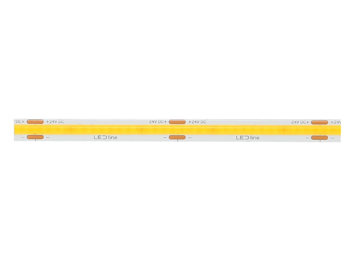 LED-strip 480 COB 24V 3000K 11W IP20 8mm 5m 1100lm/m PRIME