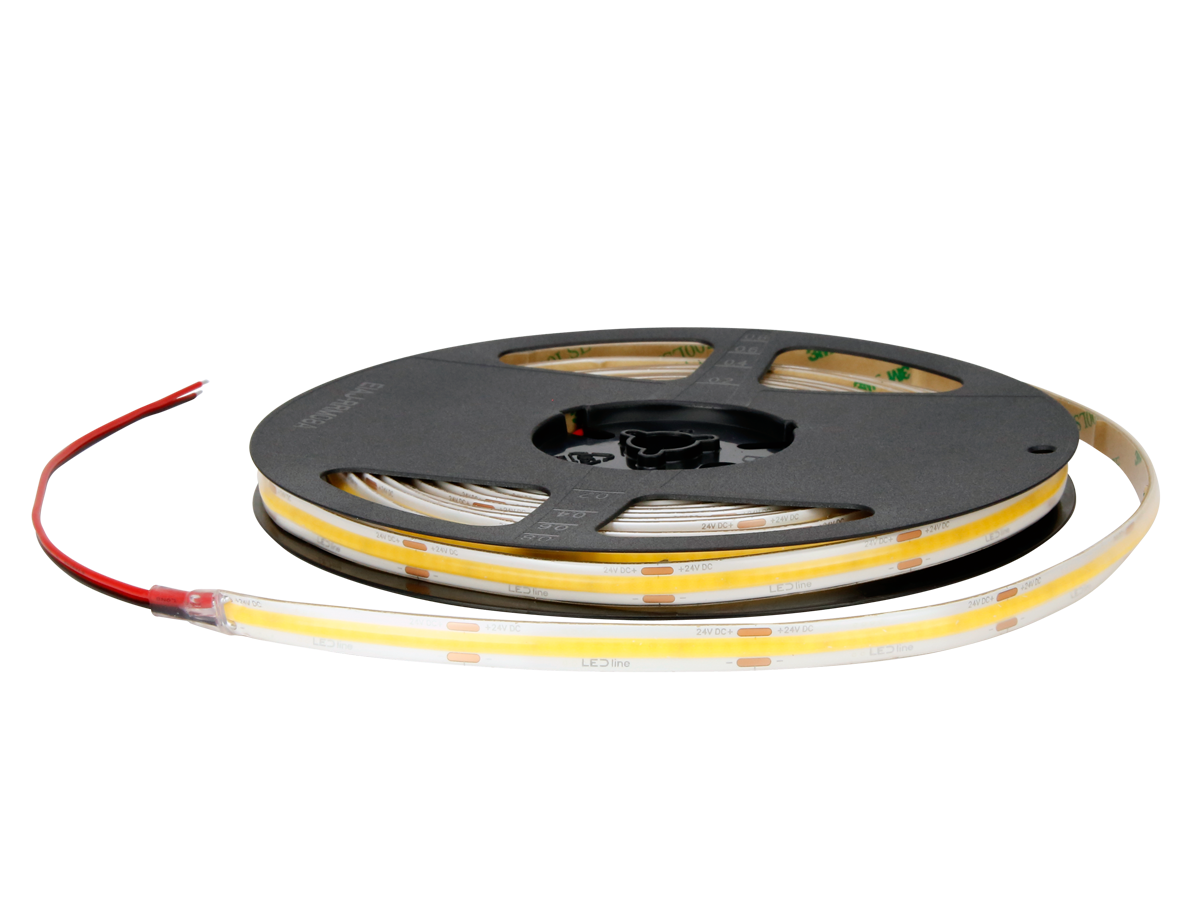 LED strip 320 COB 24V 2700K 5W IP66 9mm 5m 500lm/m PRIME