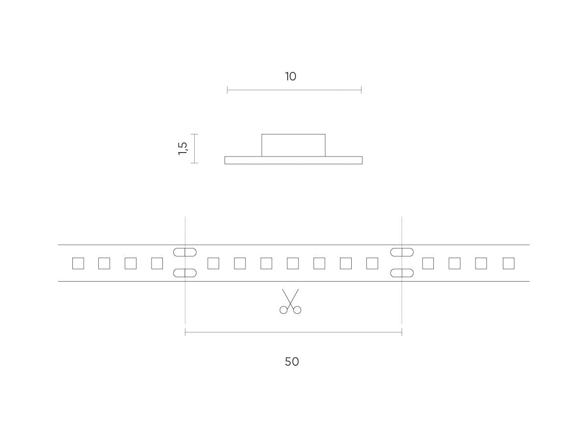 LED-strip 600/5m SMD 24V 6000K 14.4W IP20 10mm 5m 1440lm/m PRIME