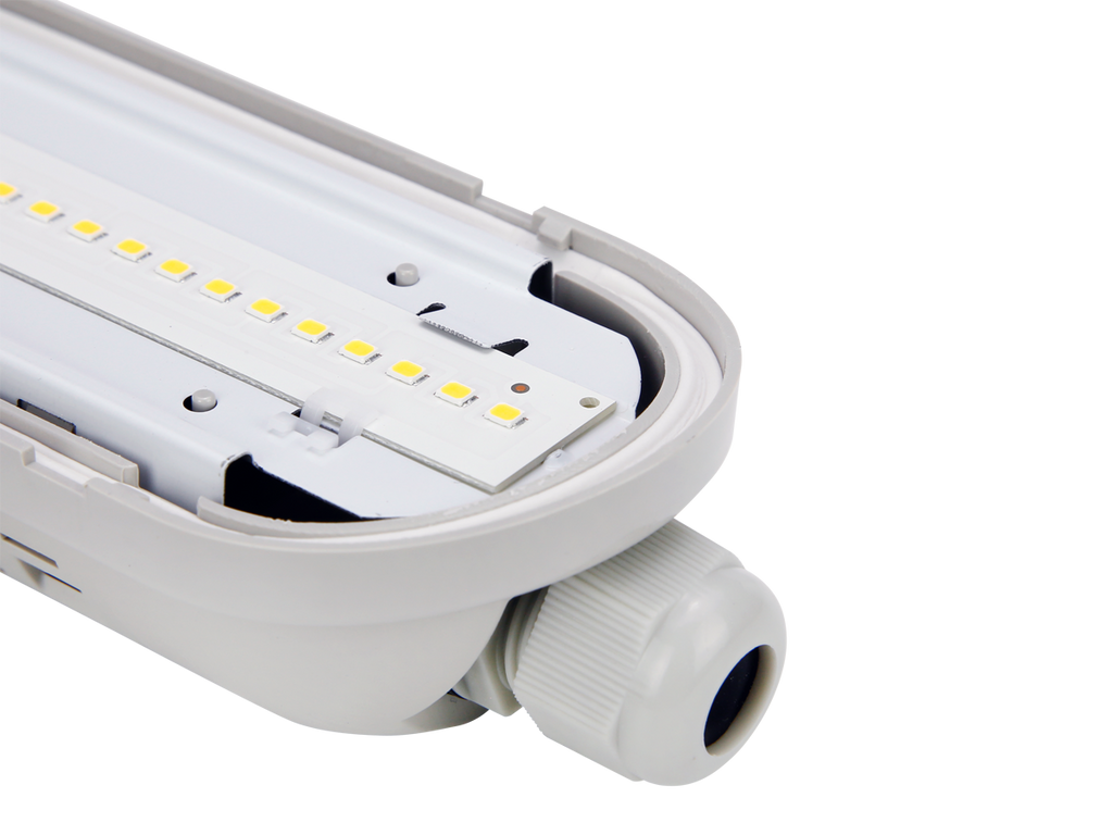 Hermetische armatuur LINKER 4000K 40W 6000lm IP65 120cm grijs PRIME