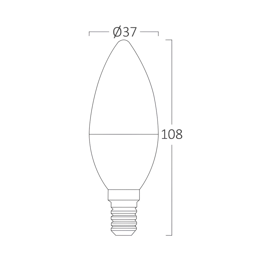 Braytron Advance LED Lamp E14 6500K 6,5W C37
