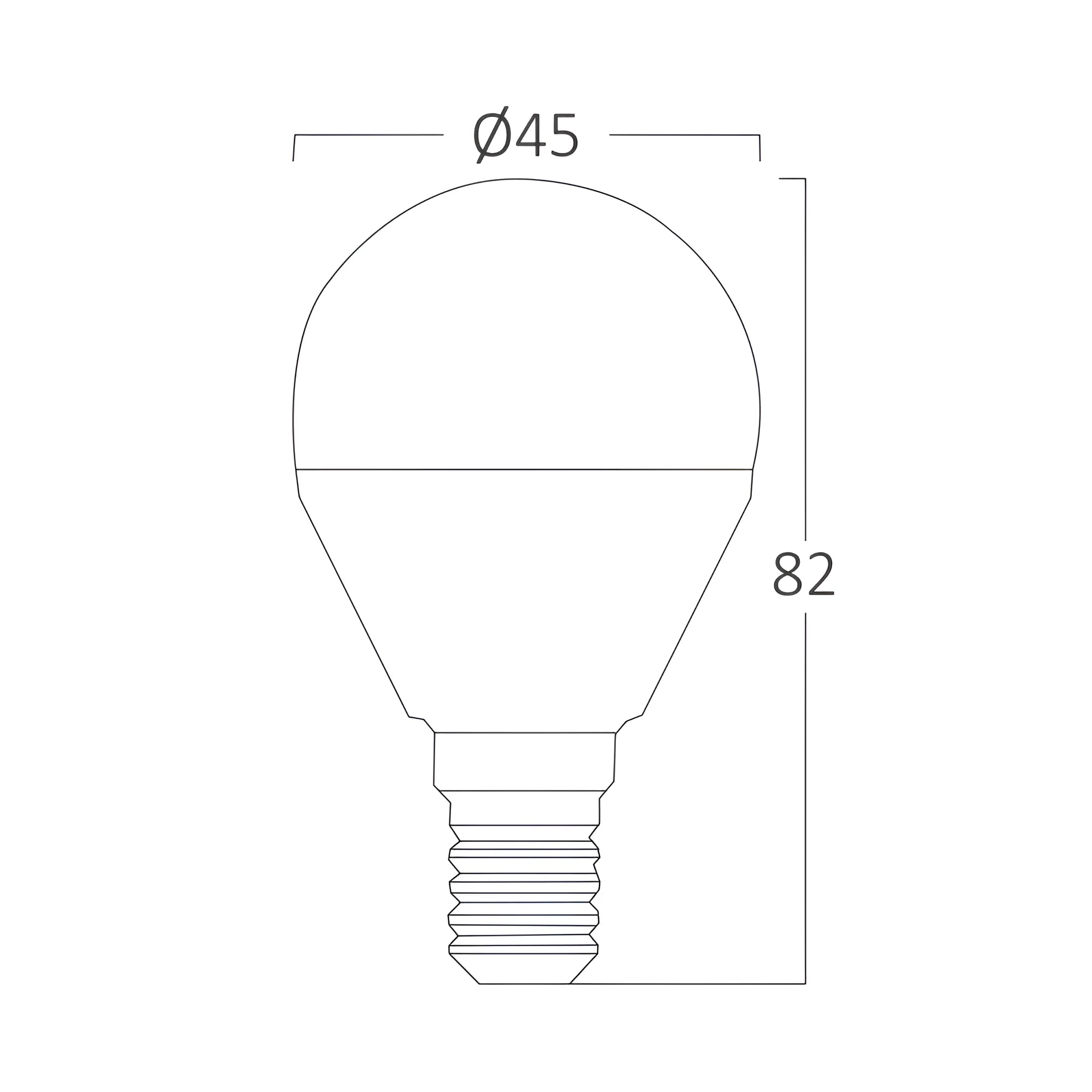 Braytron Advance LED Lamp 5W E14 3000K P45