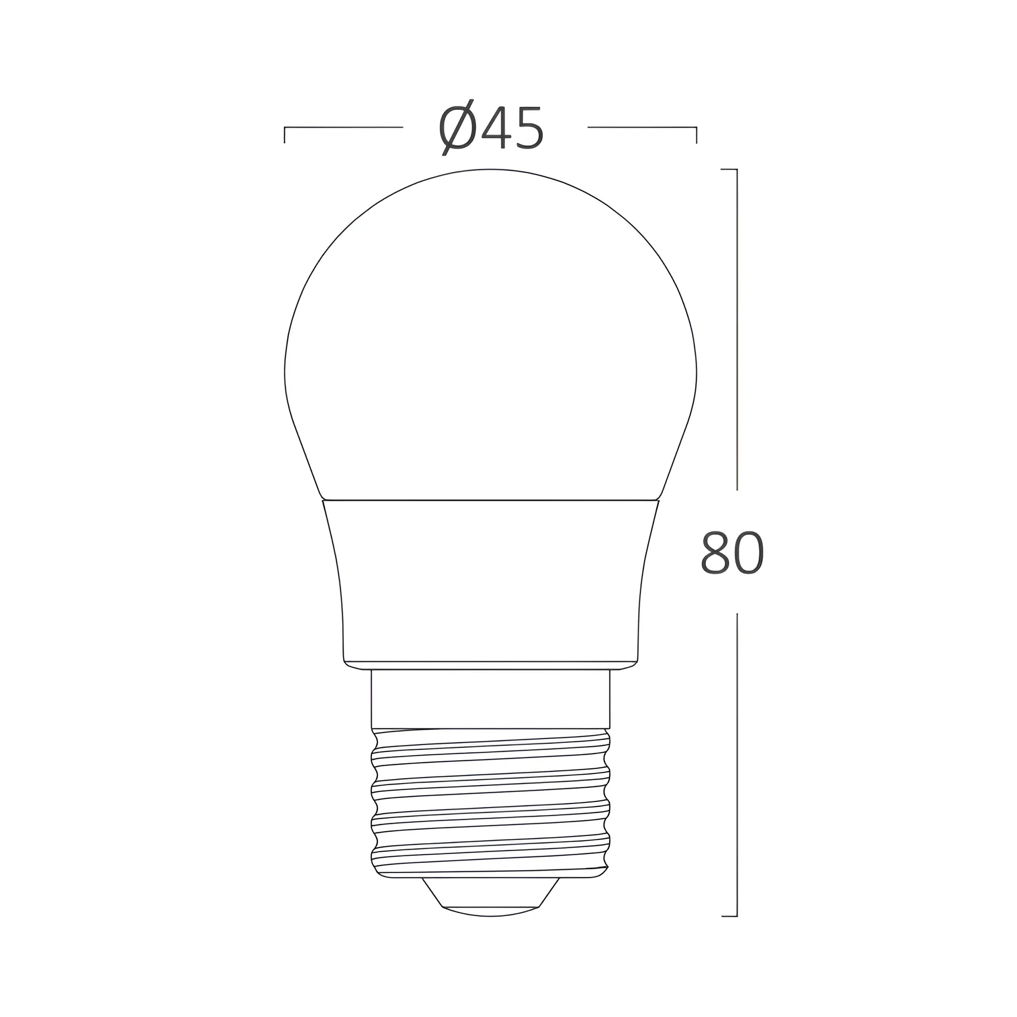Braytron Advance LED Lamp 5W E27 4000K G45