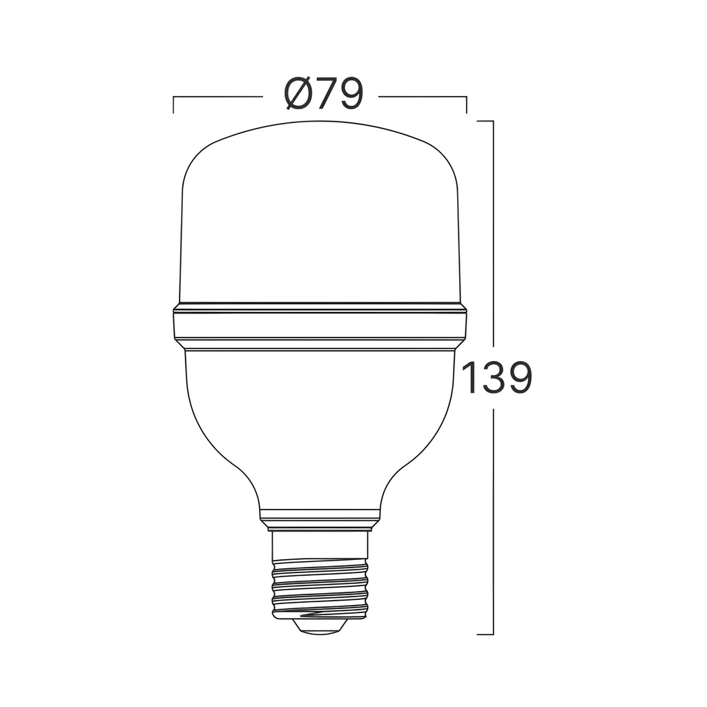 Braytron Premium LED Lamp 18W E27 6500K T80