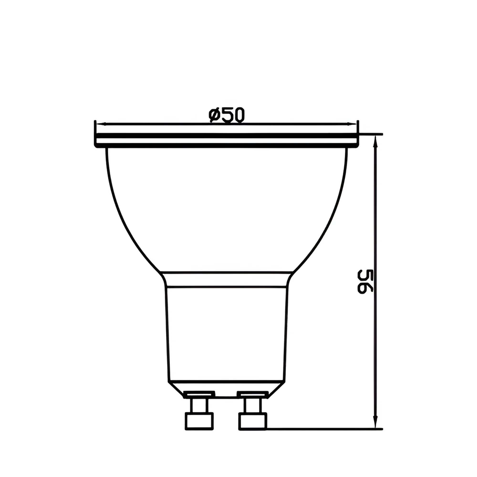 Braytron Advance LED Lamp 7W GU10 3000K 110D