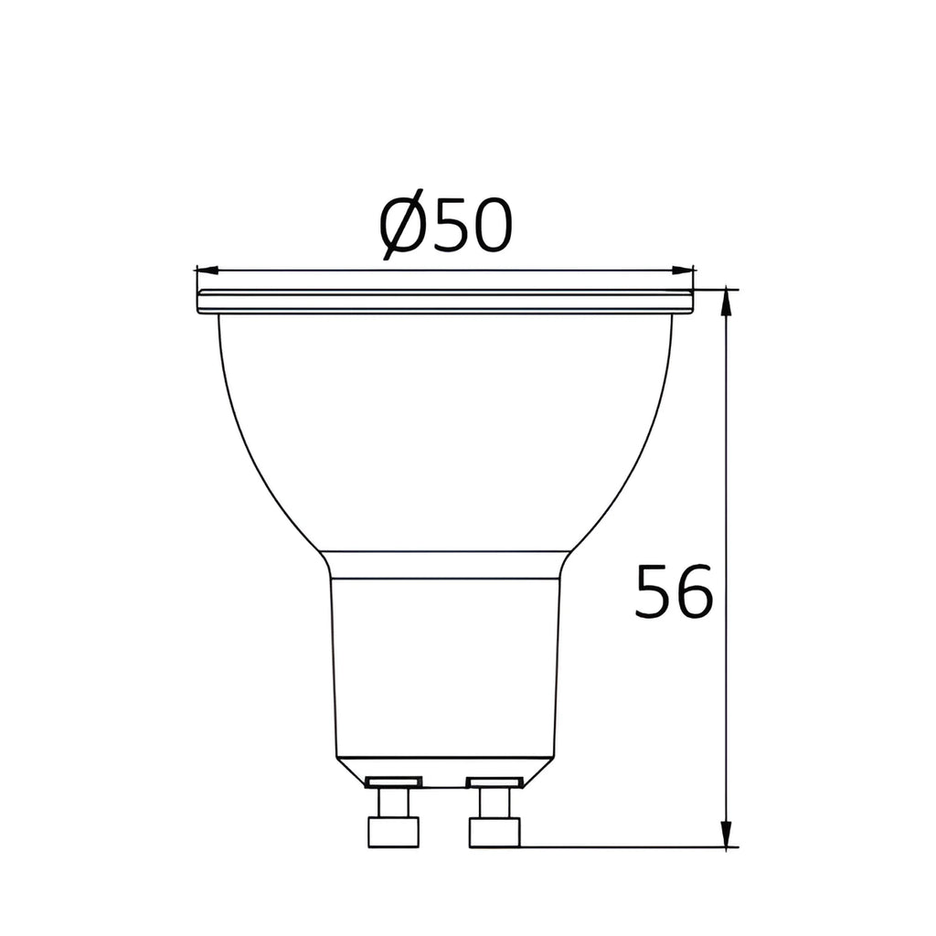 Braytron Advance LED Lamp 6W GU10 3000K 38D DIM