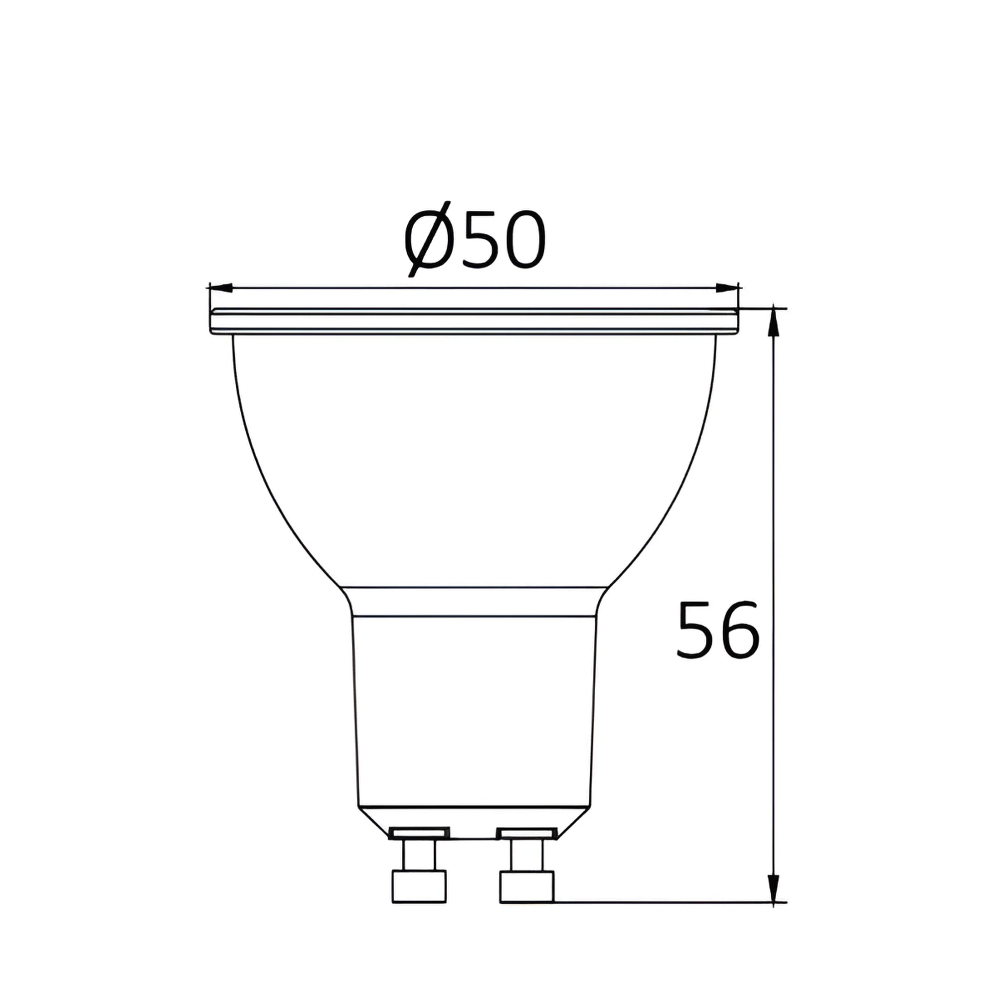 Braytron Advance LED Lamp 6W GU10 4000K 38D DIM