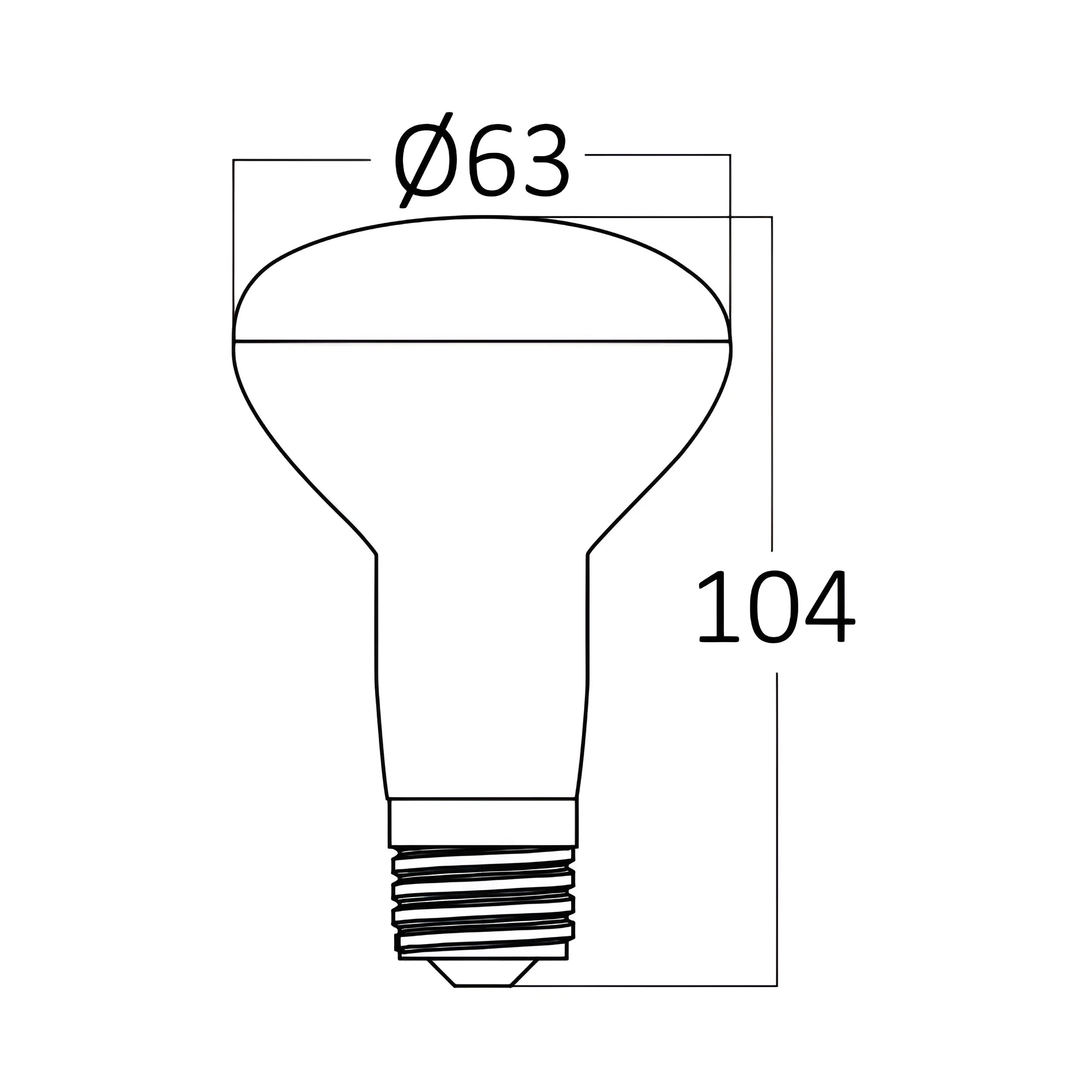Braytron Advance LED Lamp 9W E27 6500K R63