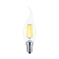 Braytron Advance LED Lamp 4W E14 3000K Transparant C35T