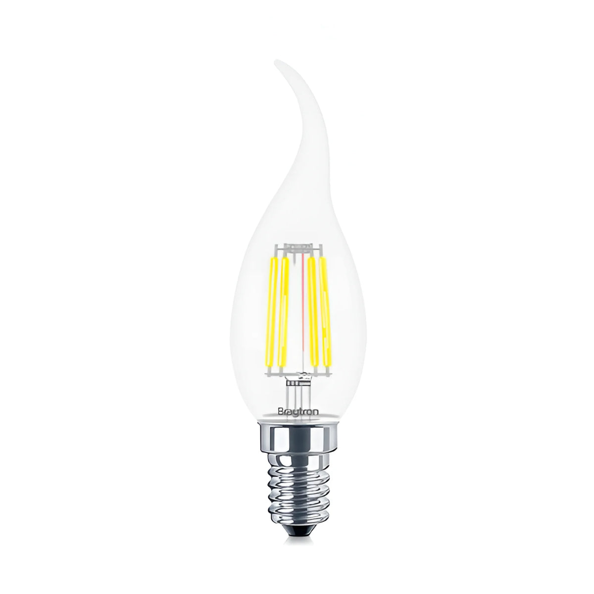 Braytron Advance LED Lamp 6W E14 3000K Transparant C35T