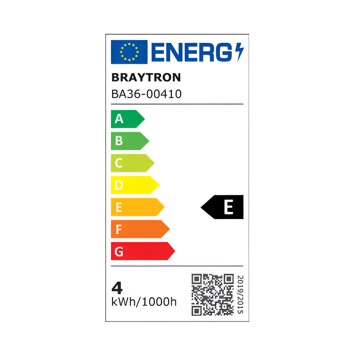 Braytron Advance LED Lamp 4W E14 3000K Transparant C35
