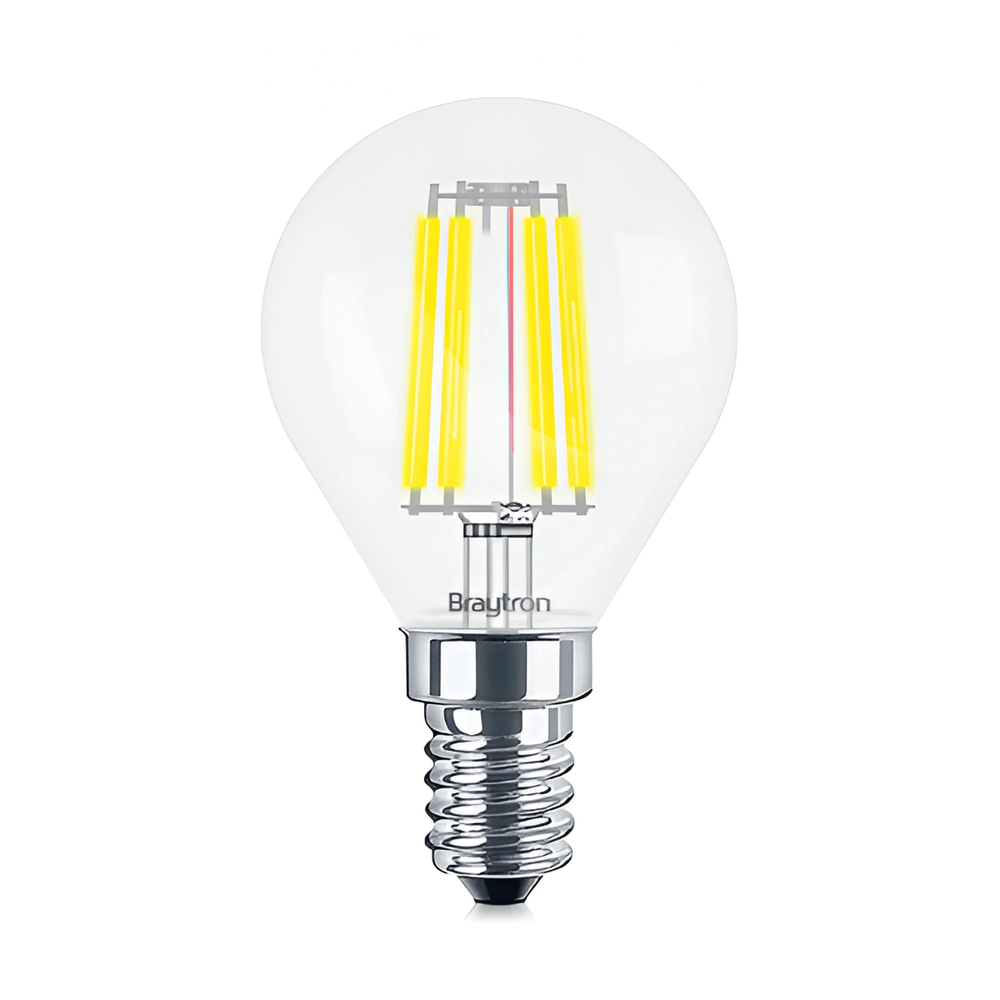 Braytron Advance LED Lamp 4W E14 3000K Transparant P45