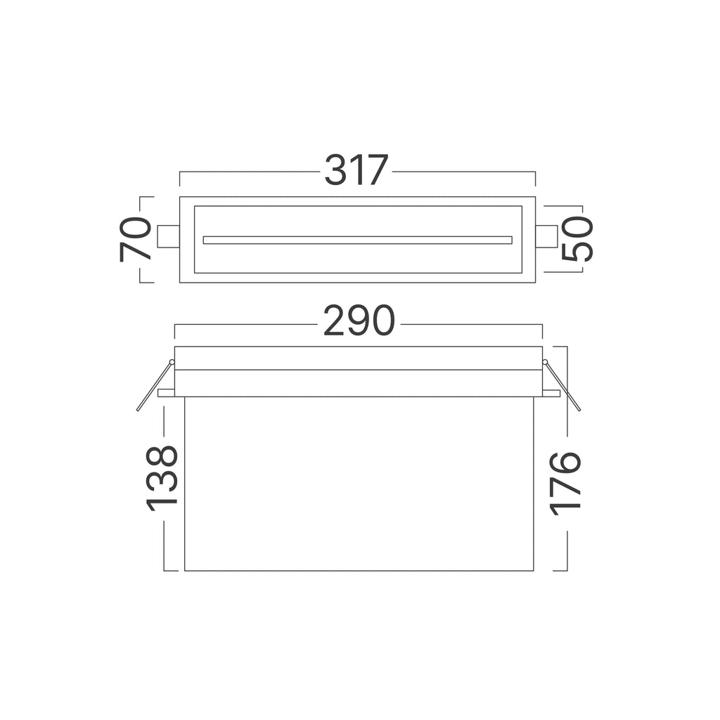 Braytron Exit Nooduitgangverlichting 2W IP20 Wit LED RCS