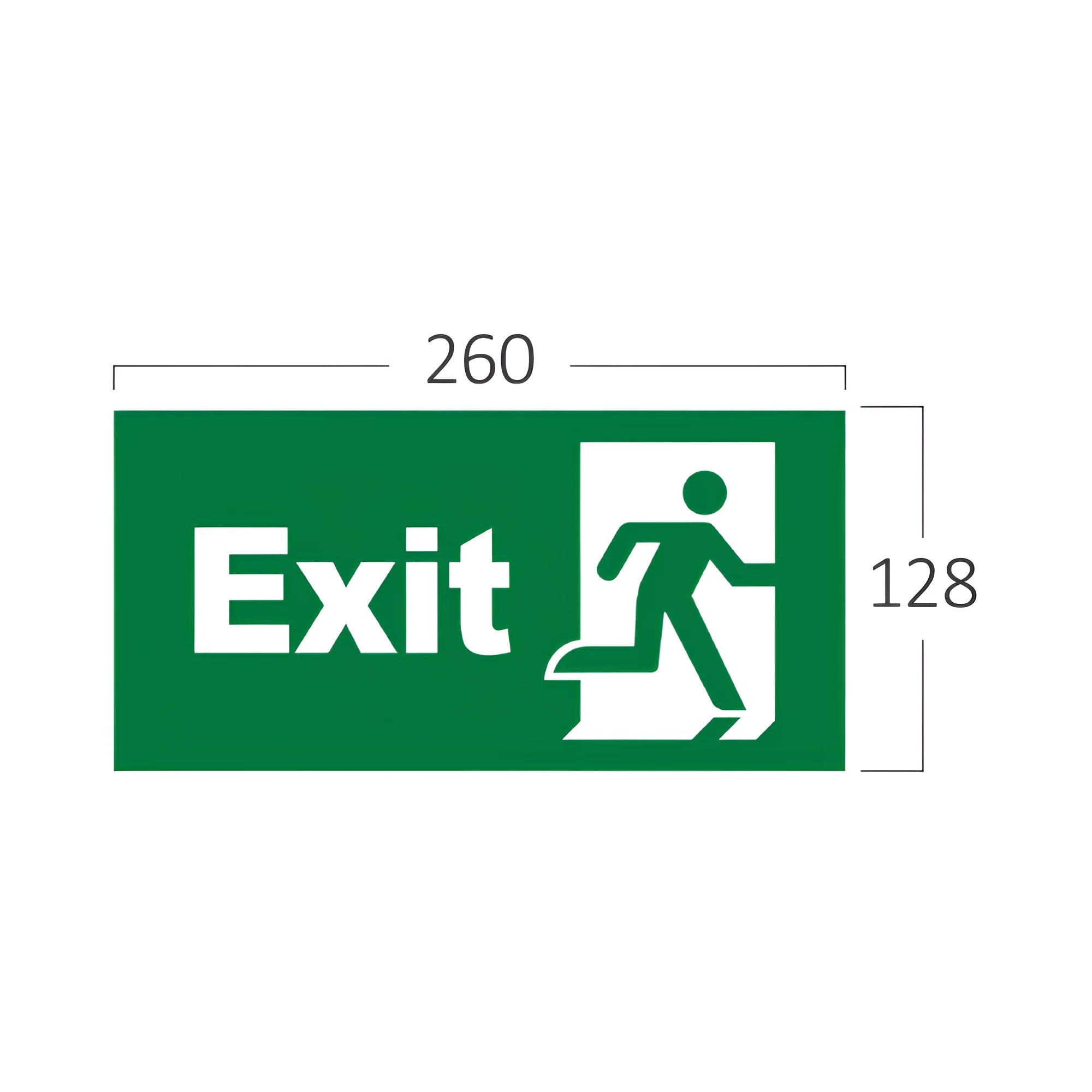 Braytron Exit Sing Nooduitgang Bordje EXIT DOOR PVC FOR BC14