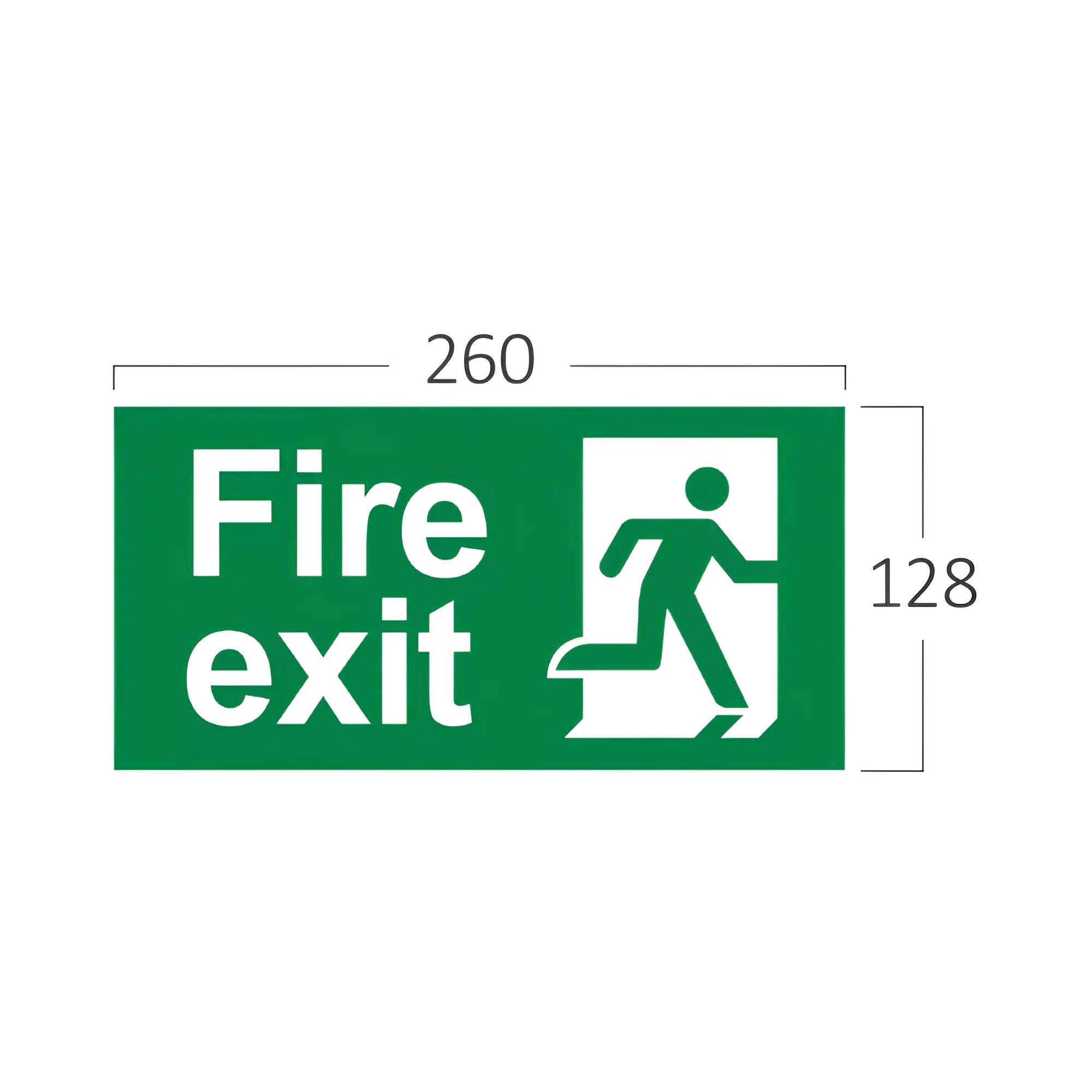 Braytron Exit Sing Nooduitgang Bordje FIRE EXIT
