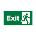 Braytron Exit Sing Nooduitgang Bordje EXIT DOOR STICKER FOR BC14