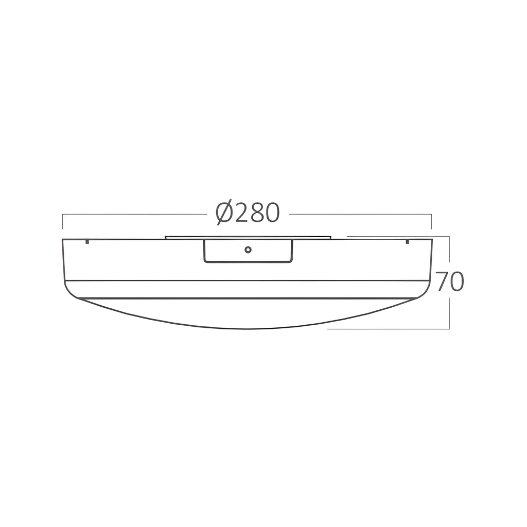 Braytron Grande Plafondlamp 20W IP54 RND 5IN1 SNS KIT