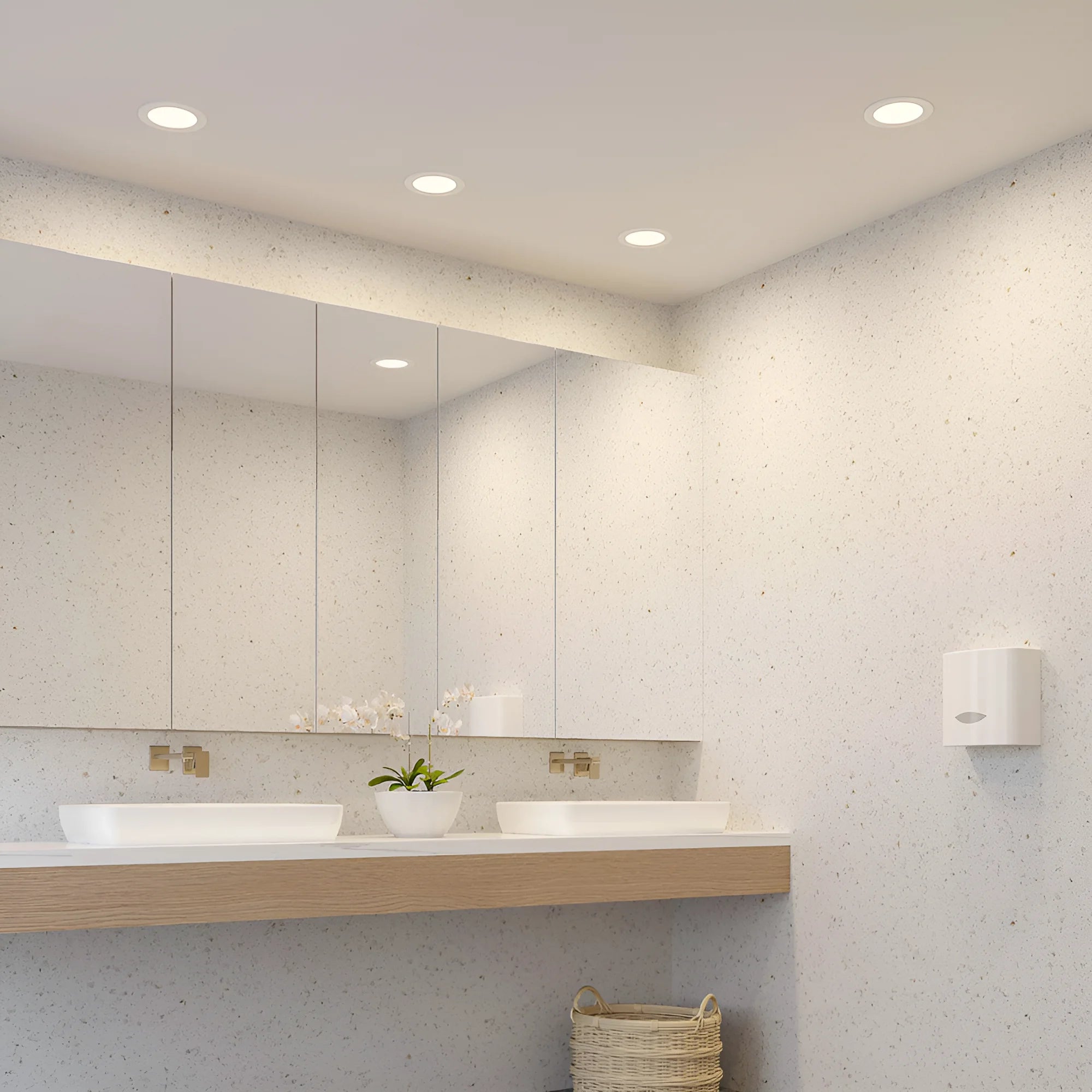 Braytron Downlight D90 Downlight 9W IP54 Zwart RND 3IN1