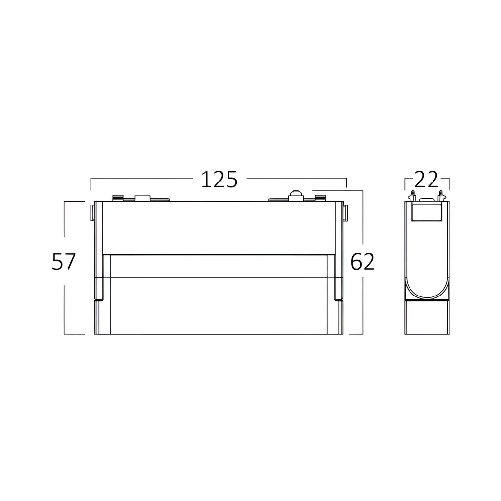 Braytron S20B Magneetrail Accessoire 6W 48VDC Zwart WSL110 3IN1