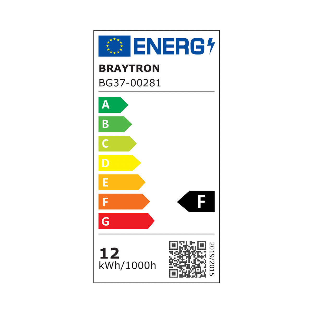 Braytron Palermo Wandlamp 12W IP65 Zwart M RND 3IN1