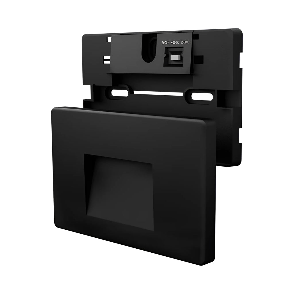 Braytron Vekta Wandlamp 3W IP65 Zwart B SQR 3IN1