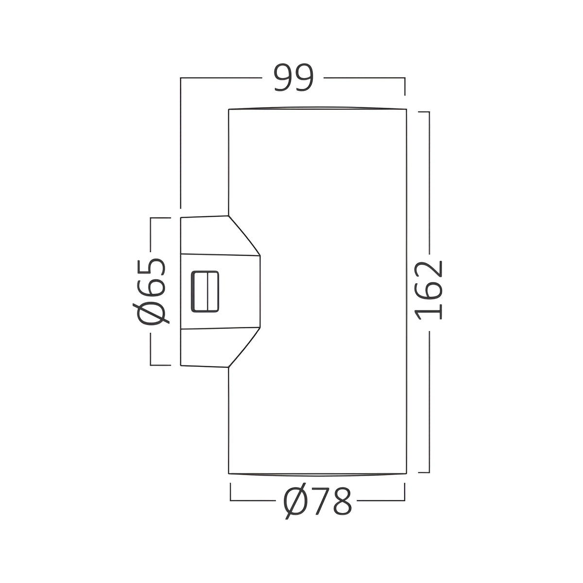 Braytron Vekta Wandlamp IP65 Grijs D WL.2 2x9W 3IN1