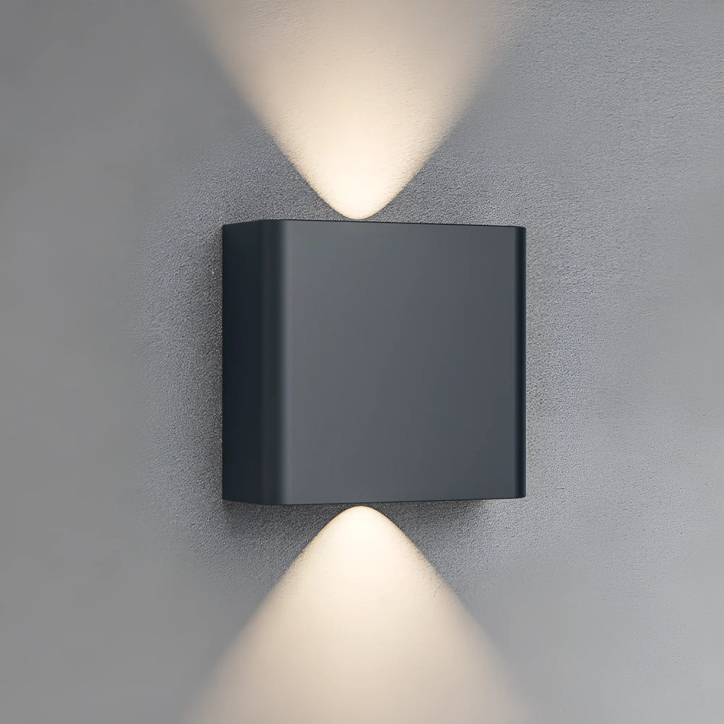 Braytron Vector Wandlamp IP65 Grijs B WL 2x1W 3IN1