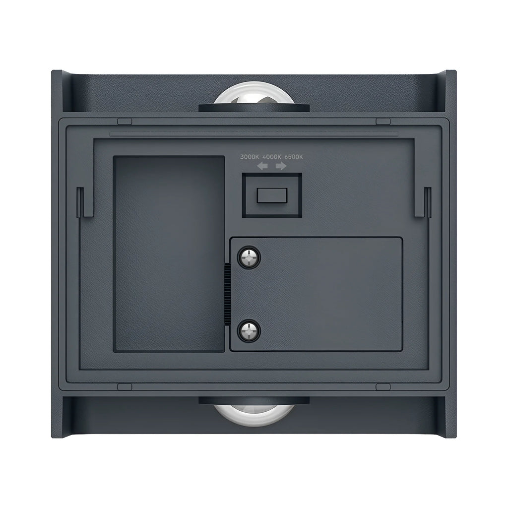 Braytron Vector Wandlamp IP65 Grijs B WL 2x1W 3IN1