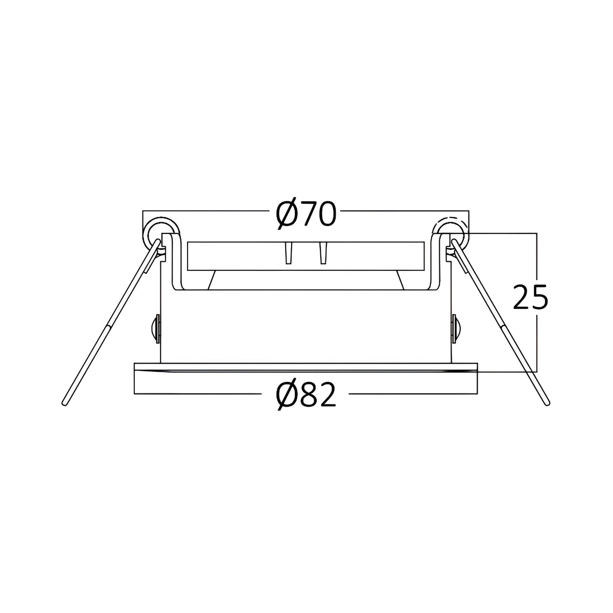 Braytron Mitto LED Spot Zwart AR RND