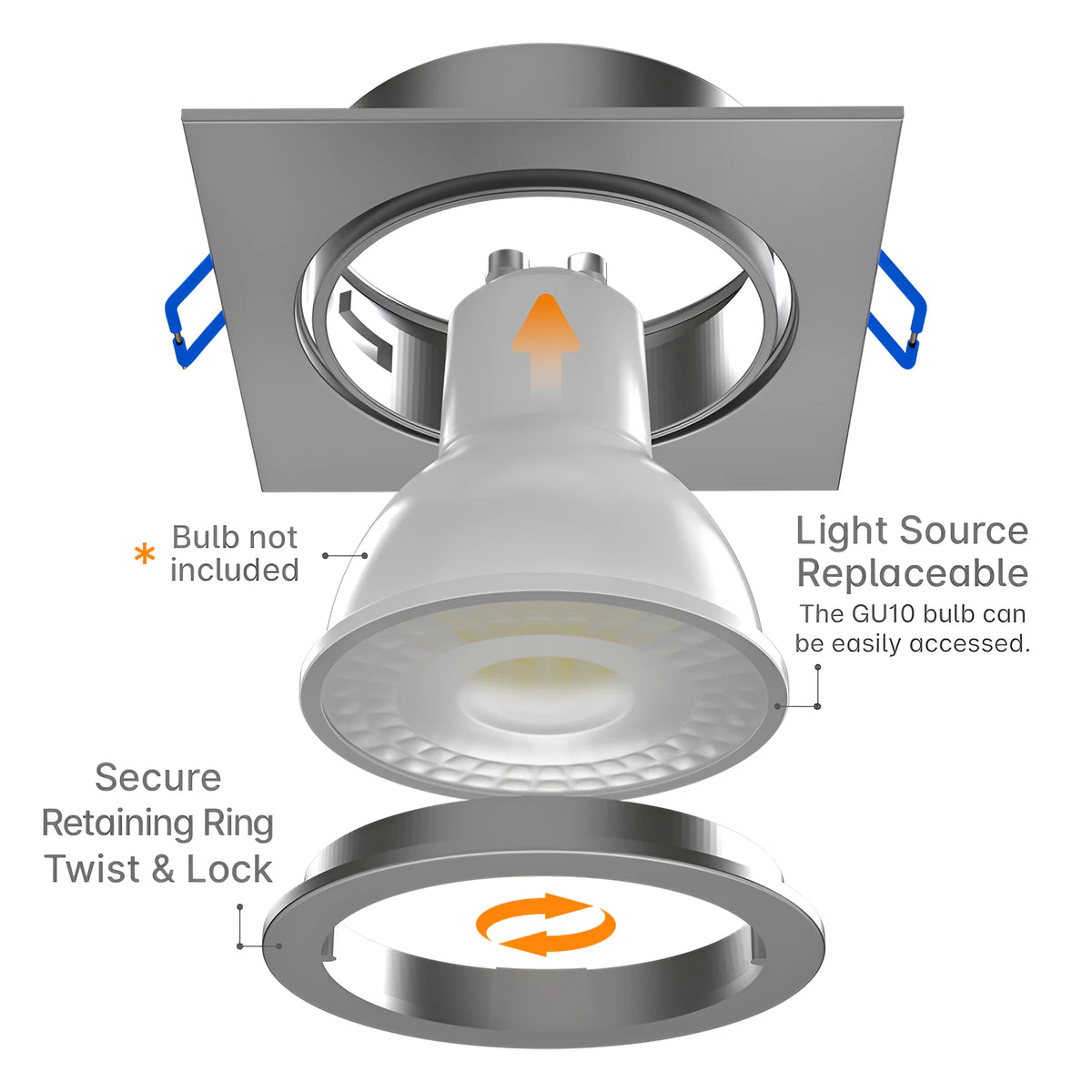 Braytron Mitto LED Spot AR SQR NCK