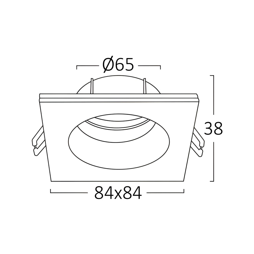 Braytron Tetra LED Spot IP54 Wit IP SQR