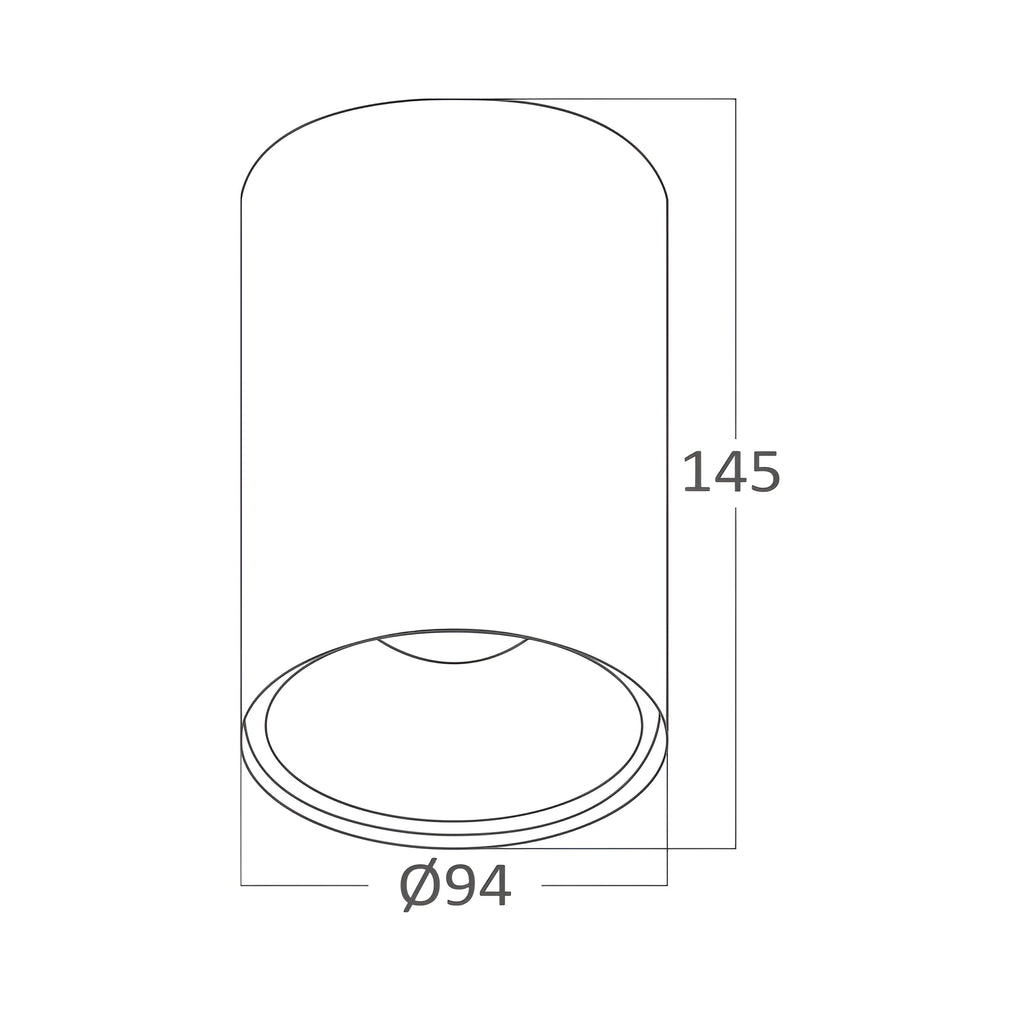 Braytron Beta LED Spot GU10 Zwart 9414 RND