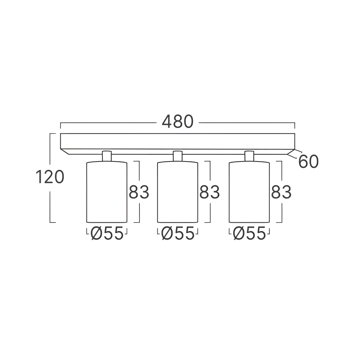 Braytron Beta LED Spot GU10 Zwart SRQ_3