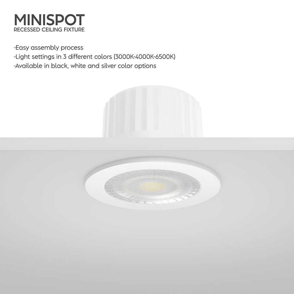 Braytron Minispot LED Spot 3W 6500K IP54 A 38D 3C