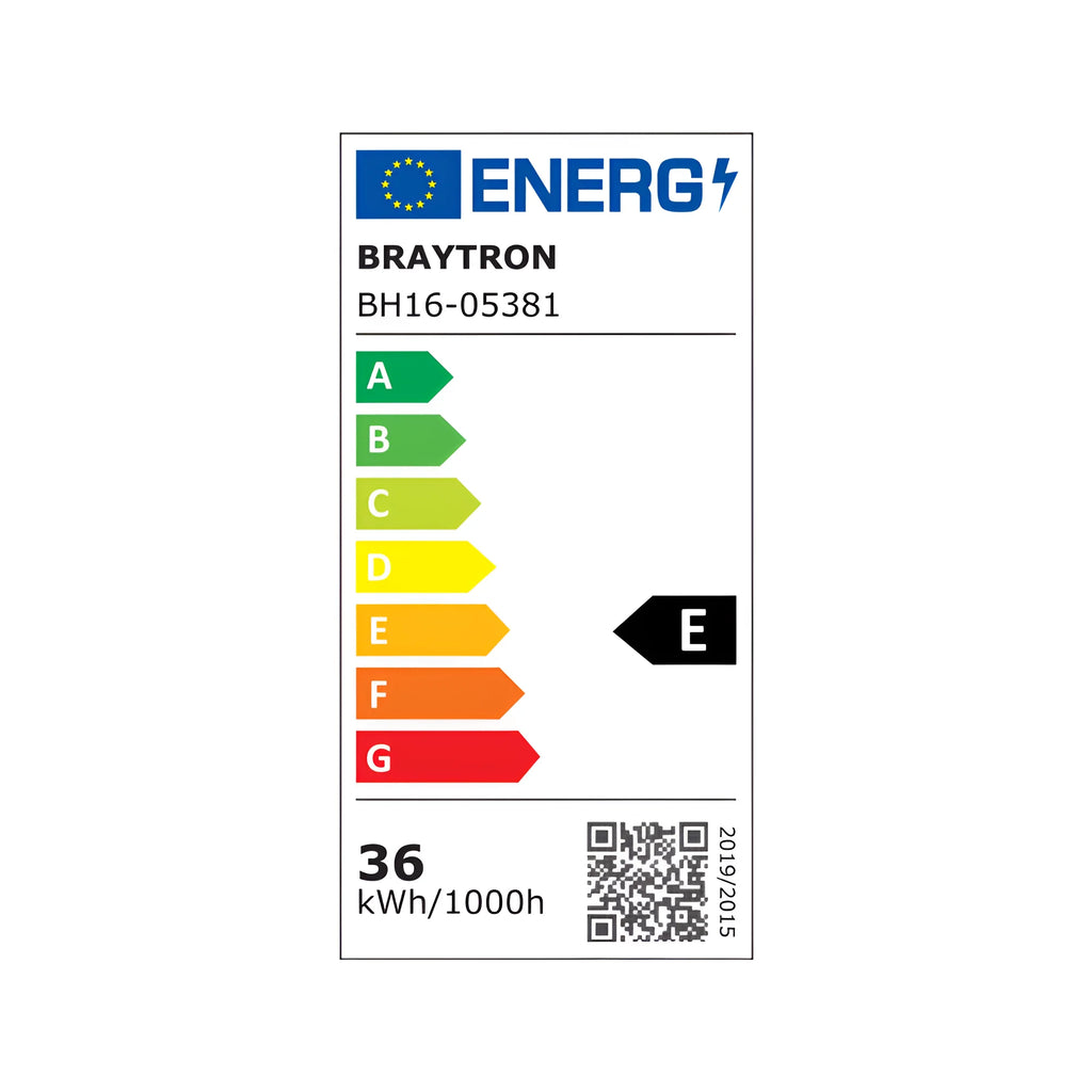 Braytron Blade Plafondlamp 36W Zwart SS SQR 3IN1 WAT3