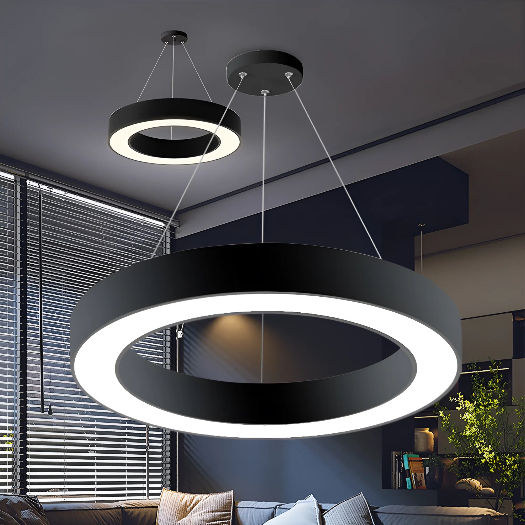 Braytron Blade Plafondlamp 45W Zwart PD RND 3IN1