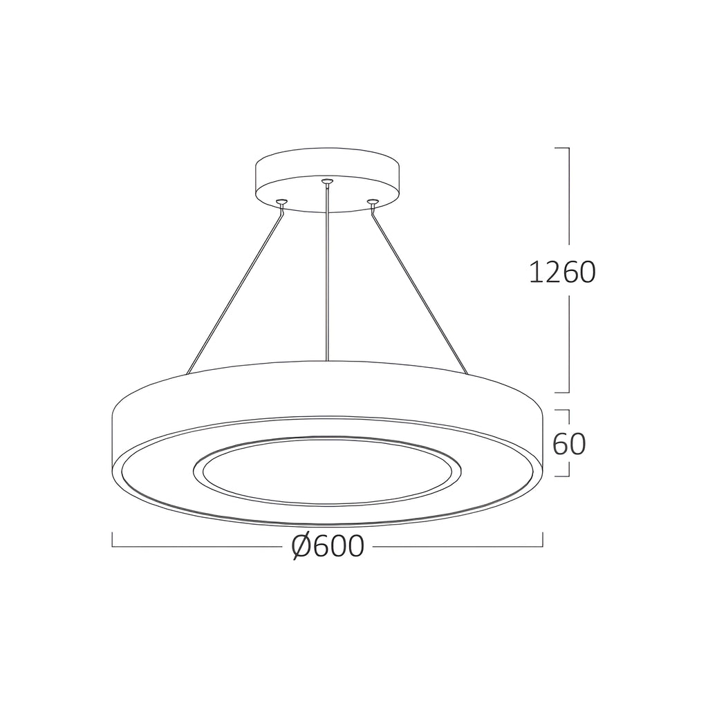 Braytron Blade Plafondlamp 45W Zwart PD RND 3IN1