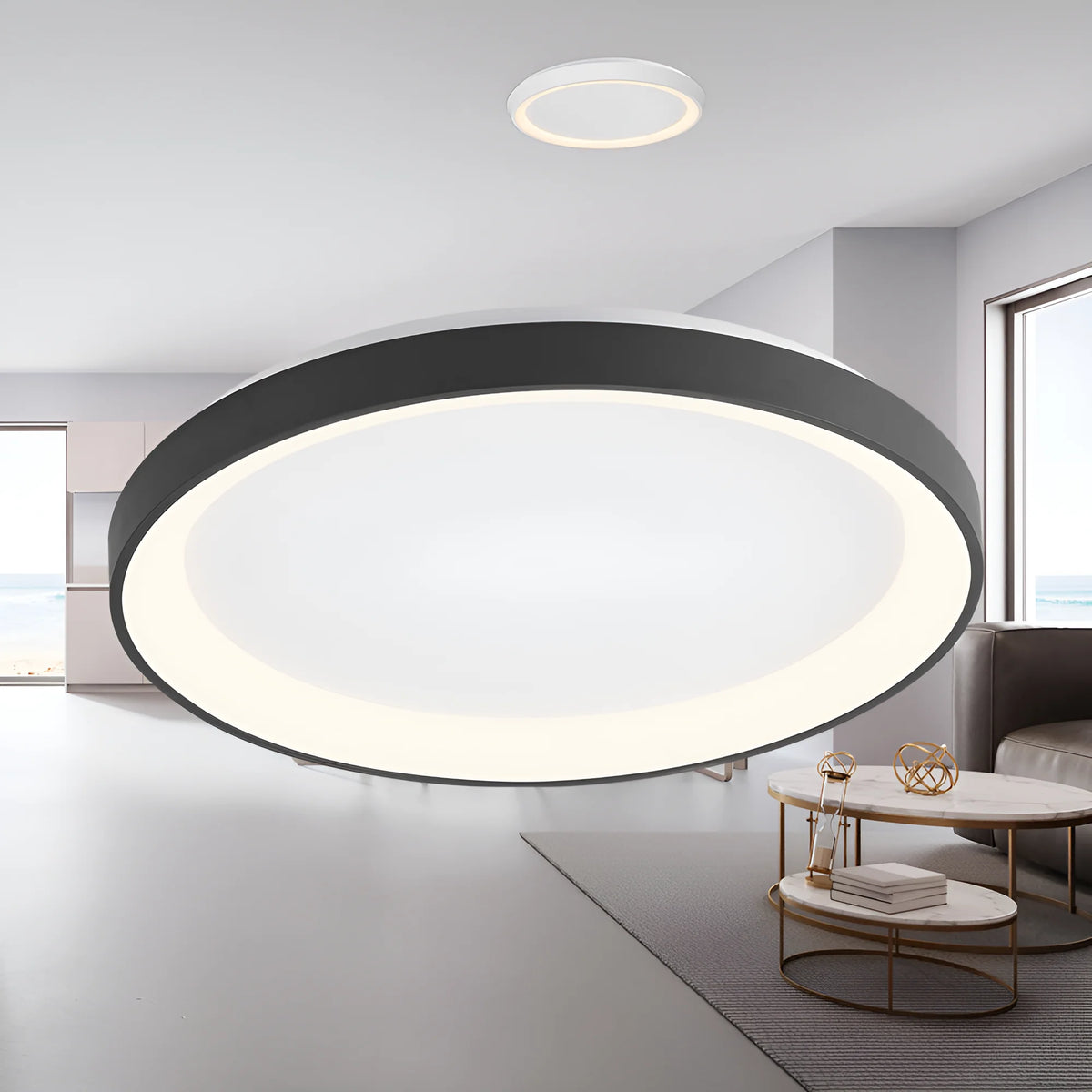 Braytron Bella Plafondlamp 36W IP20 Zwart SLS SR RND 3IN1