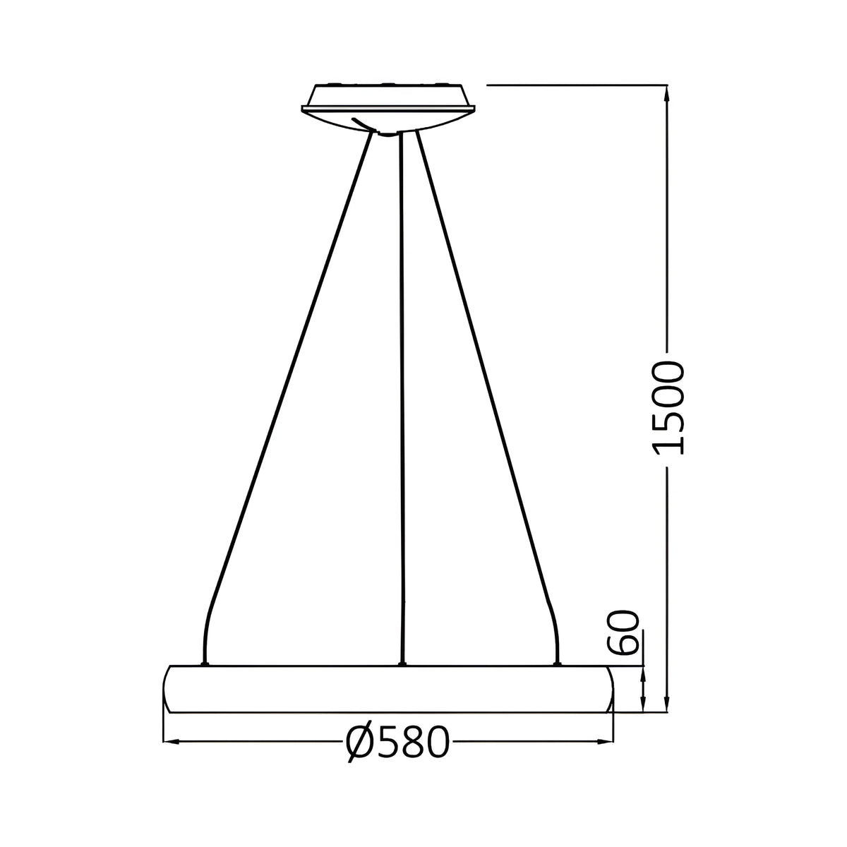 Braytron Bella Plafondlamp 46W IP20 Wit MLP PD RND 3IN1