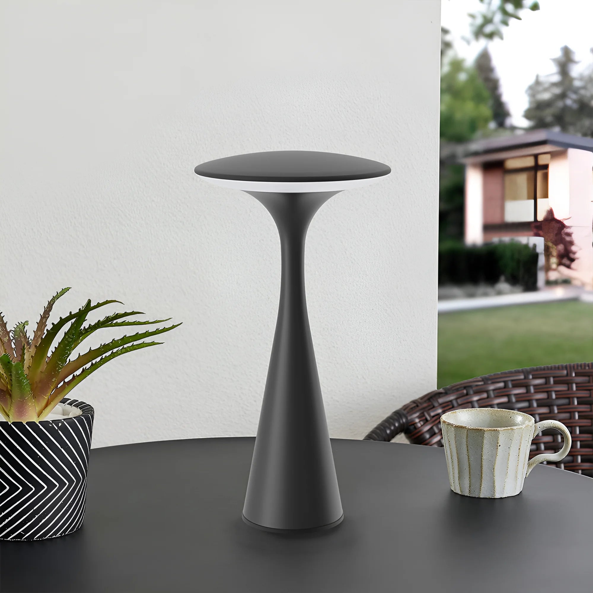Braytron Tower Tafellamp Zwart 2 3IN1 RCH