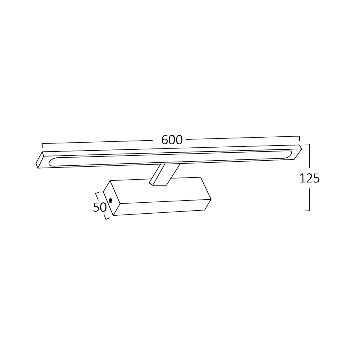 Braytron Aria Spiegellamp 12W 600 3IN1 CHR